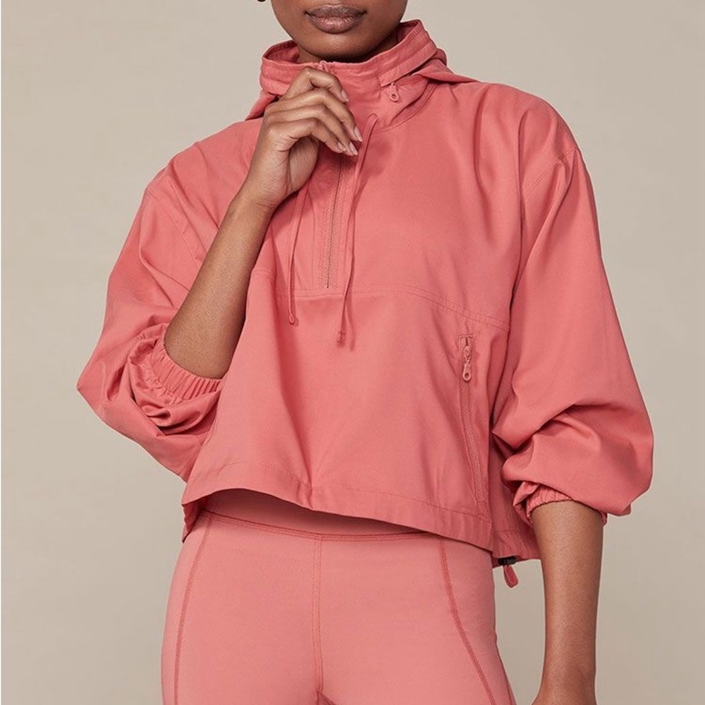 Girlfriend Collective Dahlia Hummingbird Half-Zip Windbreaker